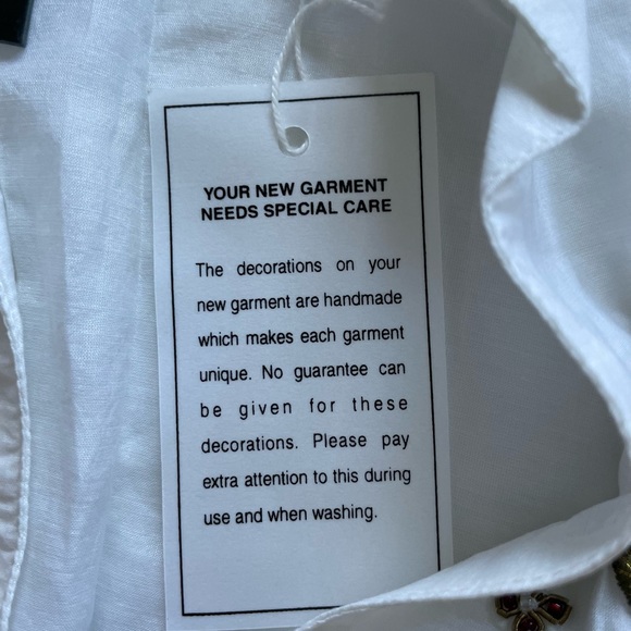 ABS by Allen Schwartz embroidered and beaded tunic - Picture 5 of 10